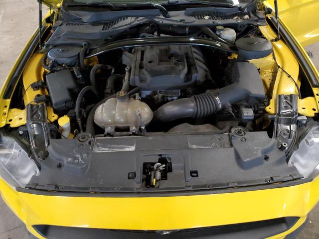 1FA6P8TH0J5172271 - 2018 FORD MUSTANG YELLOW photo 11