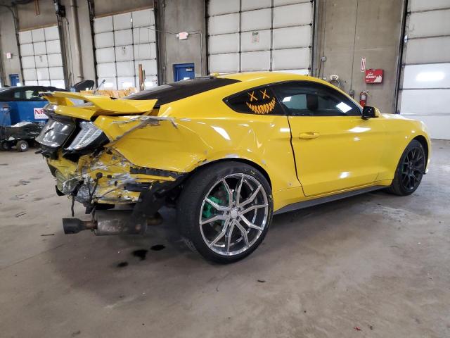 1FA6P8TH0J5172271 - 2018 FORD MUSTANG YELLOW photo 3