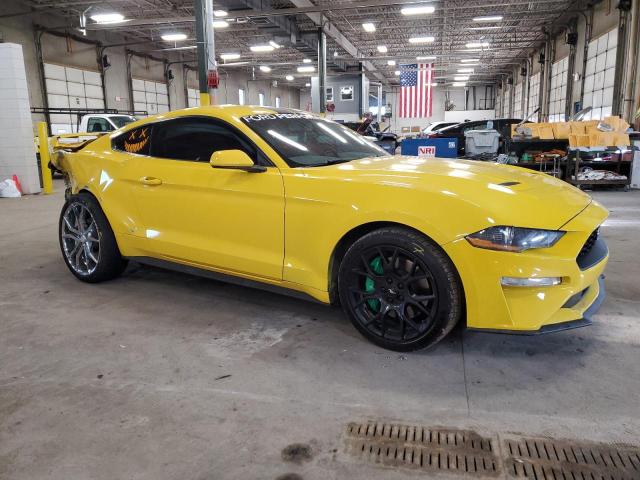 1FA6P8TH0J5172271 - 2018 FORD MUSTANG YELLOW photo 4