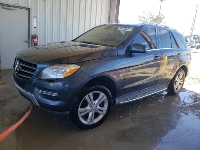 4JGDA5HB4CA018643 - 2012 MERCEDES-BENZ ML 350 4MATIC GRAY photo 1