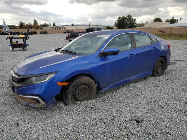 2HGFC2F66LH591039 - 2020 HONDA CIVIC LX BLUE photo 1