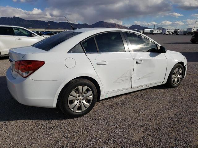 1G1PC5SH1C7218099 - 2012 CHEVROLET CRUZE LS WHITE photo 3