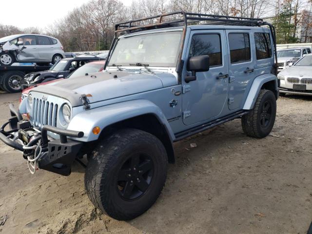 1C4HJWEG3CL148462 - 2012 JEEP WRANGLER SAHARA BLUE photo 1