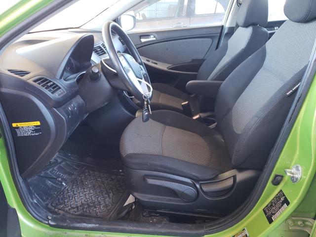 KMHCT5AE0CU058081 - 2012 HYUNDAI ACCENT GLS GREEN photo 7