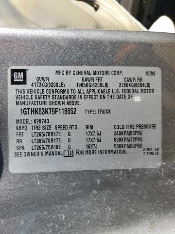 1GTHK63K79F118652 - 2009 GMC SIERRA K2500 SLT TAN photo 13