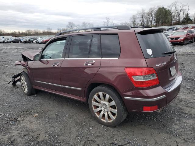 WDCGG8HB2BF578318 - 2011 MERCEDES-BENZ GLK 350 4MATIC MAROON photo 2