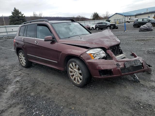 WDCGG8HB2BF578318 - 2011 MERCEDES-BENZ GLK 350 4MATIC MAROON photo 4