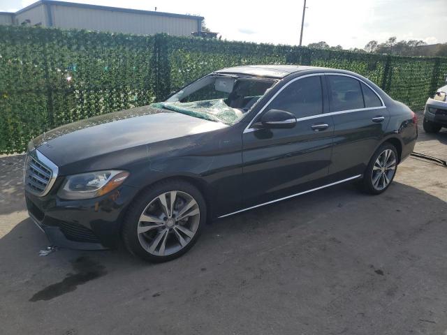 55SWF4JB2FU095895 - 2015 MERCEDES-BENZ C 300 BLACK photo 1