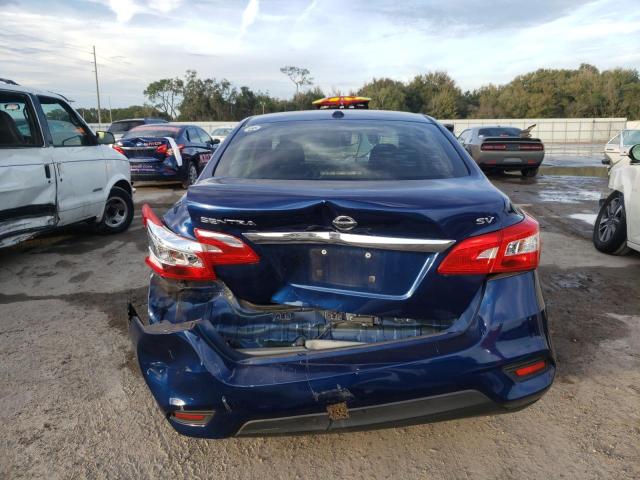 3N1AB7AP2HY388582 - 2017 NISSAN SENTRA S BLUE photo 6