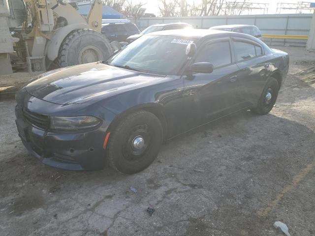 2C3CDXKT6FH867557 - 2015 DODGE CHARGER POLICE BLUE photo 1