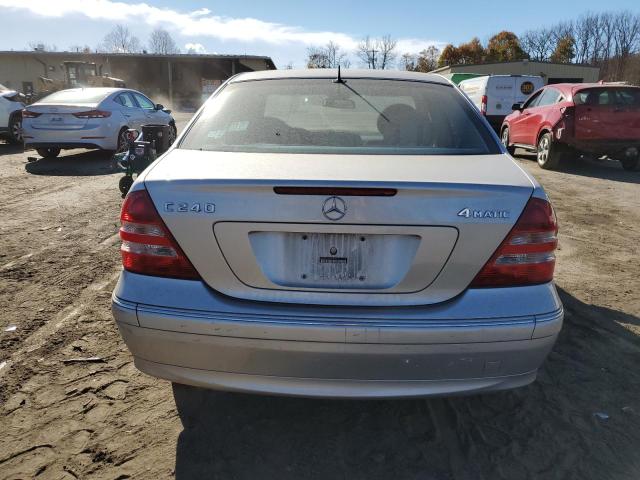 WDBRF81JX5F676521 - 2005 MERCEDES-BENZ C 240 4MATIC SILVER photo 6