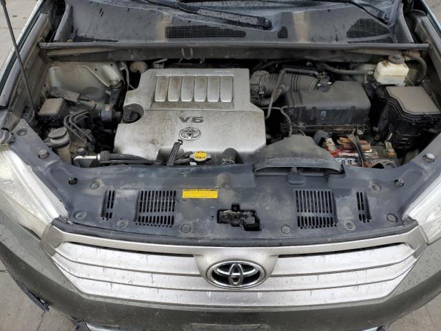 5TDBK3EH4CS096719 - 2012 TOYOTA HIGHLANDER BASE GRAY photo 11