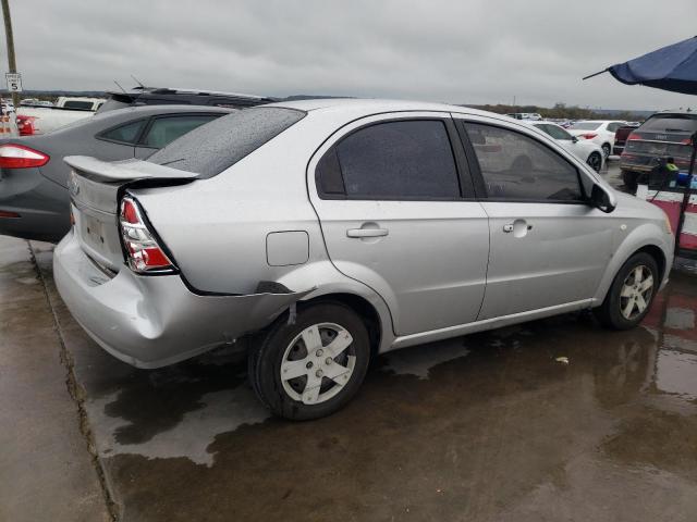KL1TD56677B177788 - 2007 CHEVROLET AVEO BASE SILVER photo 3