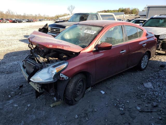 3N1CN7AP4KL818097 - 2019 NISSAN VERSA S RED photo 1