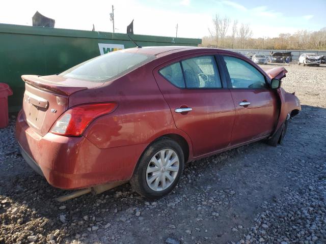 3N1CN7AP4KL818097 - 2019 NISSAN VERSA S RED photo 3