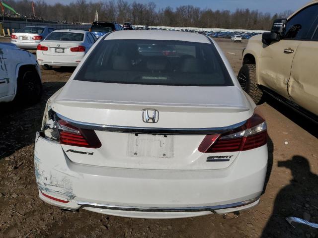 1HGCR2F12HA237207 - 2017 HONDA ACCORD SPORT SPECIAL EDITION WHITE photo 6