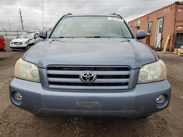 JTEGD21A570159253 - 2007 TOYOTA HIGHLANDER BLUE photo 5