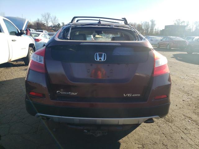 5J6TF2H5XDL001789 - 2013 HONDA CROSSTOUR EXL მუქწითელი ფოტო 6