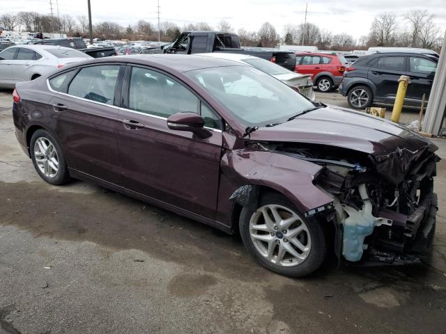 3FA6P0HR5DR374480 - 2013 FORD FUSION SE BURGUNDY photo 4