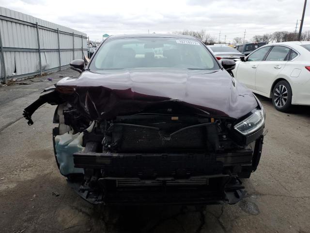 3FA6P0HR5DR374480 - 2013 FORD FUSION SE BURGUNDY photo 5