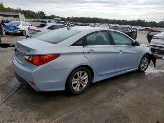 5NPEB4ACXEH930143 - 2014 HYUNDAI SONATA GLS BLUE photo 3