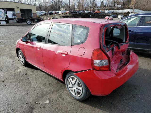 JHMGD38498S024551 - 2008 HONDA FIT RED photo 2