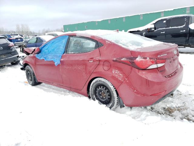 KMHDH4AH1GU614091 - 2016 HYUNDAI ELANTRA SE RED photo 2