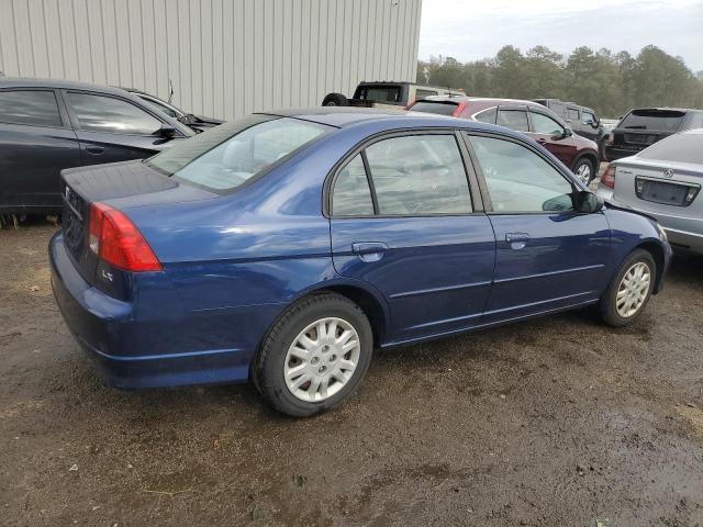 1HGES16524L001231 - 2004 HONDA CIVIC LX BLUE photo 3