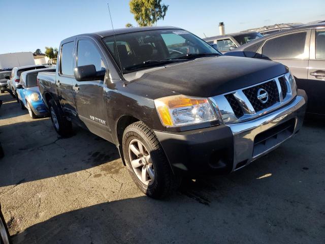 1N6AA0ED6CN305620 - 2012 NISSAN TITAN S BLACK photo 4