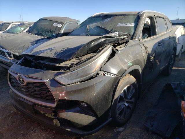 5TDHZRBH1MS086468 - 2021 TOYOTA HIGHLANDER XLE BLACK photo 1