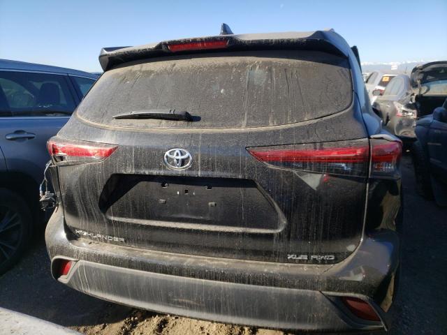 5TDHZRBH1MS086468 - 2021 TOYOTA HIGHLANDER XLE BLACK photo 6