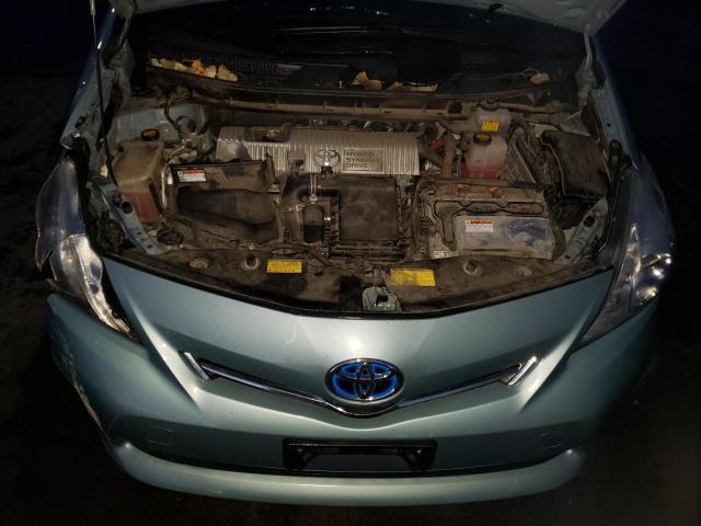 JTDZN3EU4D3252991 - 2013 TOYOTA PRIUS V GREEN photo 11