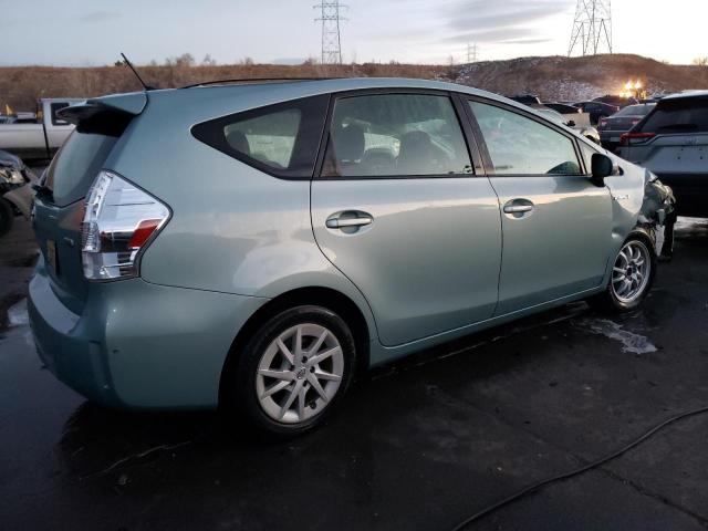 JTDZN3EU4D3252991 - 2013 TOYOTA PRIUS V GREEN photo 3