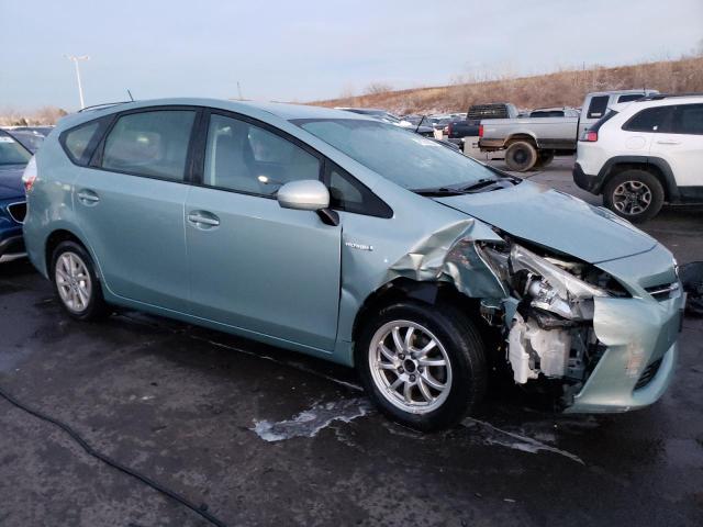 JTDZN3EU4D3252991 - 2013 TOYOTA PRIUS V GREEN photo 4