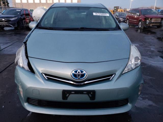 JTDZN3EU4D3252991 - 2013 TOYOTA PRIUS V GREEN photo 5