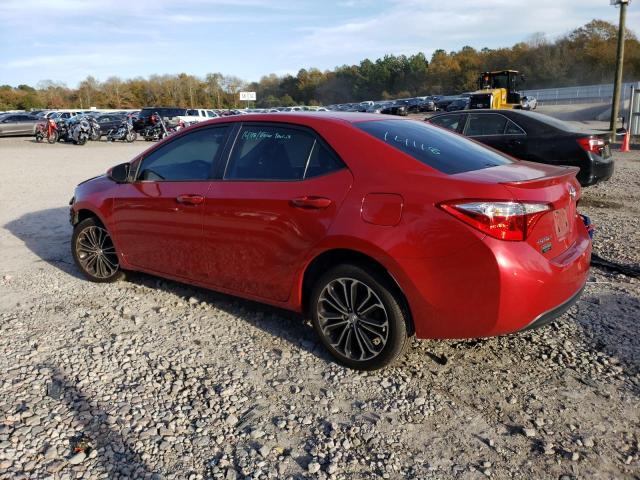 2T1BURHE3FC258092 - 2015 TOYOTA COROLLA L RED photo 2