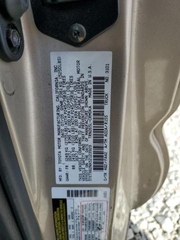 5TETX62NX5Z123929 - 2005 TOYOTA TACOMA PRERUNNER ACCESS CAB TAN photo 12