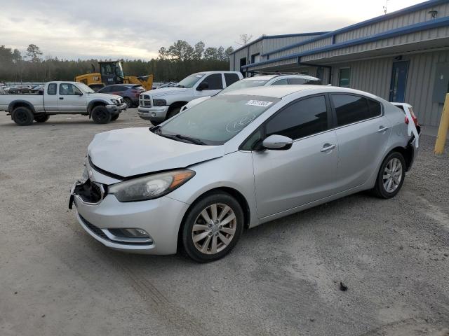 KNAFX4A80E5103220 - 2014 KIA FORTE EX SILVER photo 1