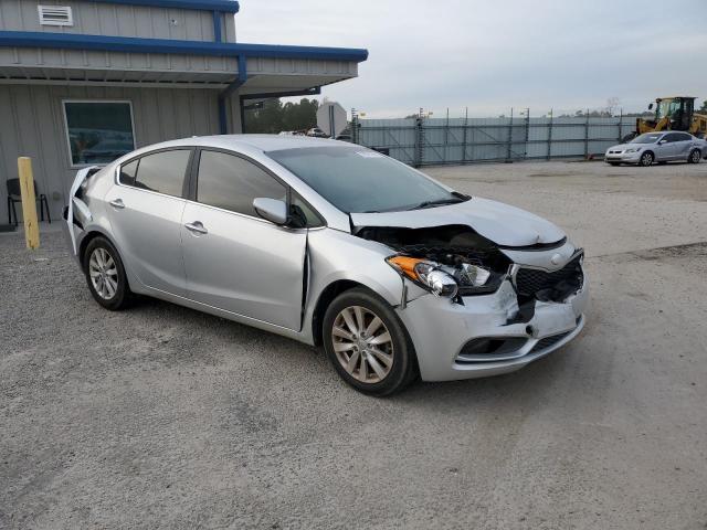 KNAFX4A80E5103220 - 2014 KIA FORTE EX SILVER photo 4