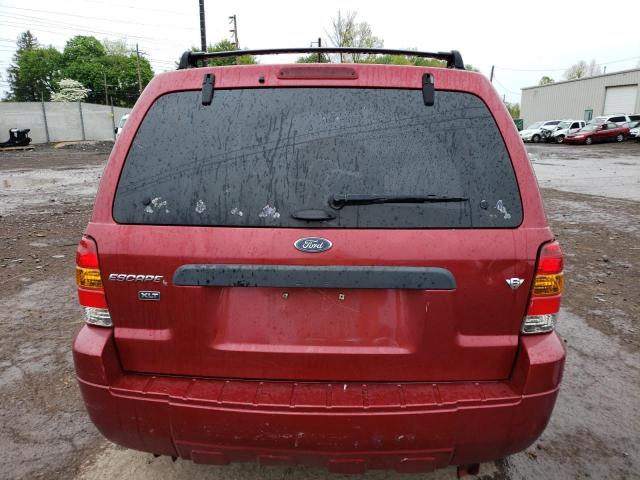 1FMCU93157KB07887 - 2007 FORD ESCAPE XLT MAROON photo 6