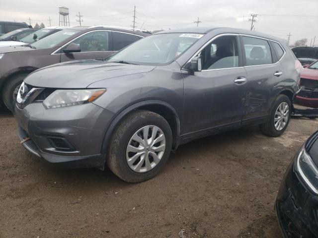 KNMAT2MV9FP588039 - 2015 NISSAN ROGUE S GRAY photo 1