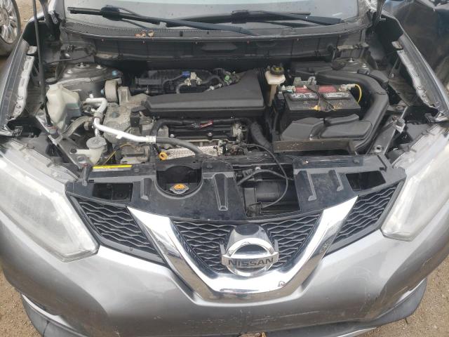 KNMAT2MV9FP588039 - 2015 NISSAN ROGUE S GRAY photo 12