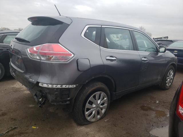 KNMAT2MV9FP588039 - 2015 NISSAN ROGUE S GRAY photo 3