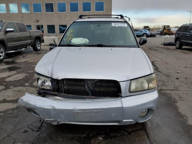 JF1SG65624H728310 - 2004 SUBARU FORESTER 2.5XS Серебристый фото 5