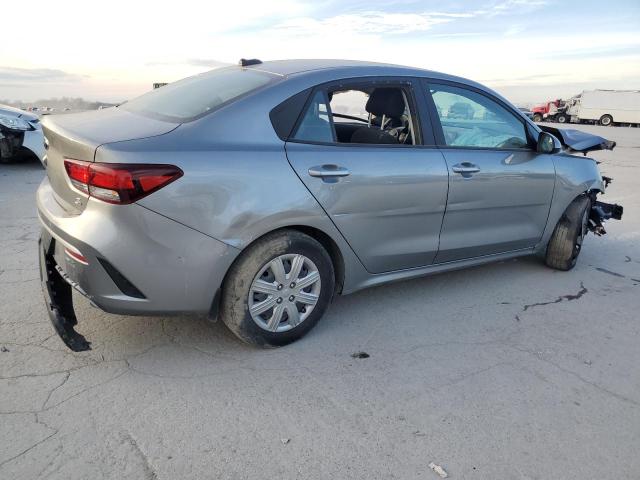 3KPA24AD0ME430762 - 2021 KIA RIO LX GRAY photo 3