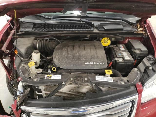 2C4RC1CG8FR638475 - 2015 CHRYSLER TOWN & COU TOURING L MAROON photo 12