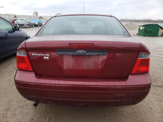 1FAFP34N97W258916 - 2007 FORD FOCUS ZX4 BURGUNDY photo 6