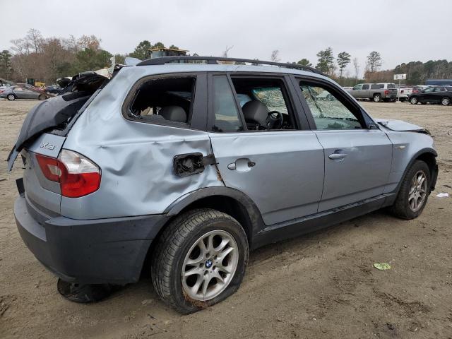 WBXPA73404WC37437 - 2004 BMW X3 2.5I BLUE photo 3