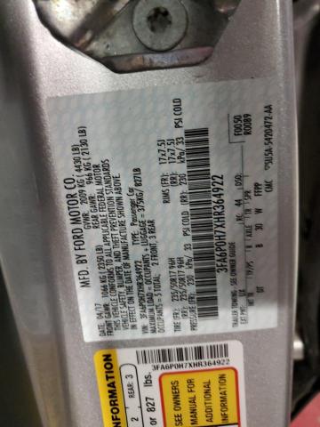 3FA6P0H7XHR364922 - 2017 FORD FUSION SE SILVER photo 13