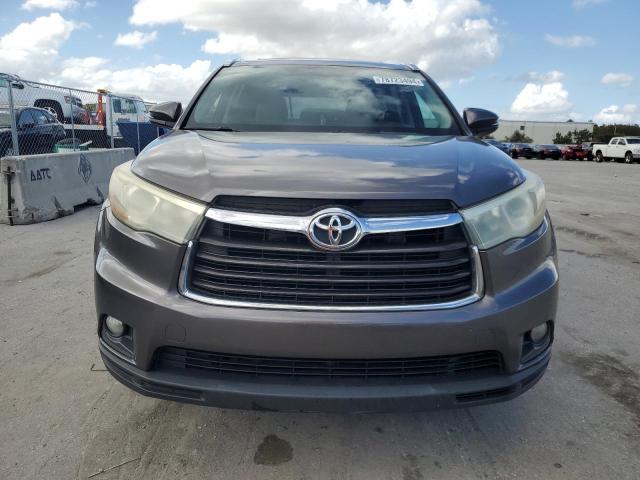 5TDKKRFH6FS071407 - 2015 TOYOTA HIGHLANDER XLE GRAY photo 5